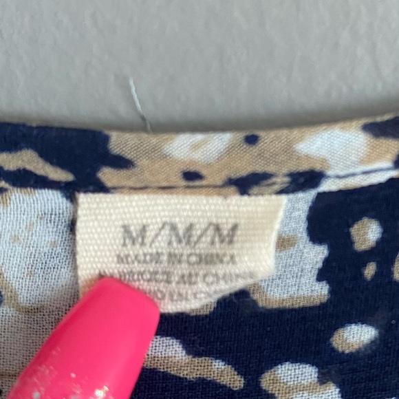 Quicksilver Womens Semi Sheer Printed Tunic Shirt Size Medium - Picture 3 of 7